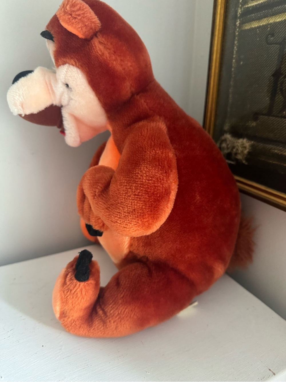 Vintage Disney Humphrey the Bear Plush Orange Bear Soft Stuffed Toy like new - Picture 4 of 7